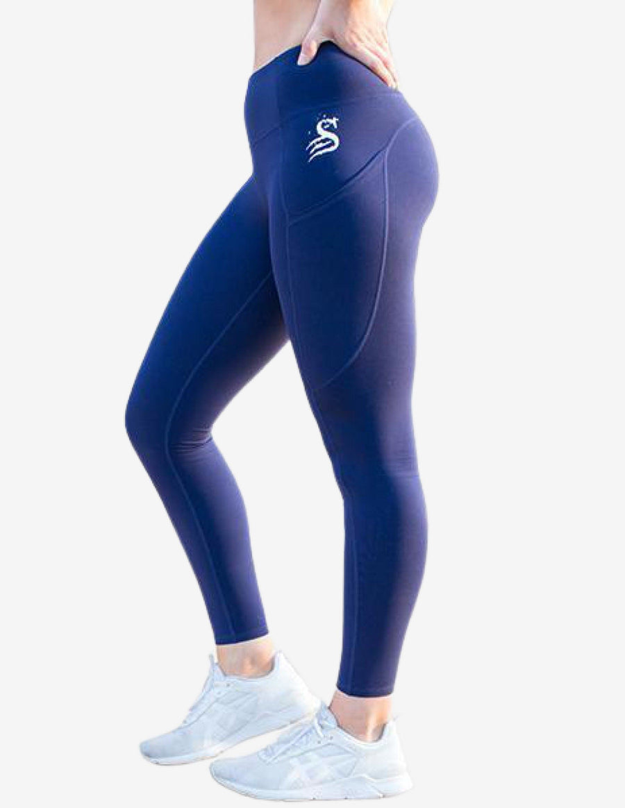 Guru Muscle Pocket Legging - Blue