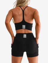 Guru Muscle Pocket Gym Shorts | Black, view 2