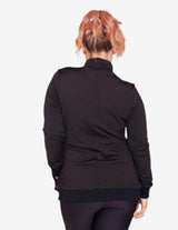 Guru Muscle Black Convertible Pregnancy & Breastfeeding Jacket, view 2