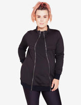 Guru Muscle Black Convertible Pregnancy & Breastfeeding Jacket, view 4