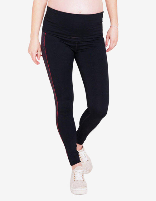 Guru Muscle Plaid Like That Pregnancy & Postpartum Full Length Leggings