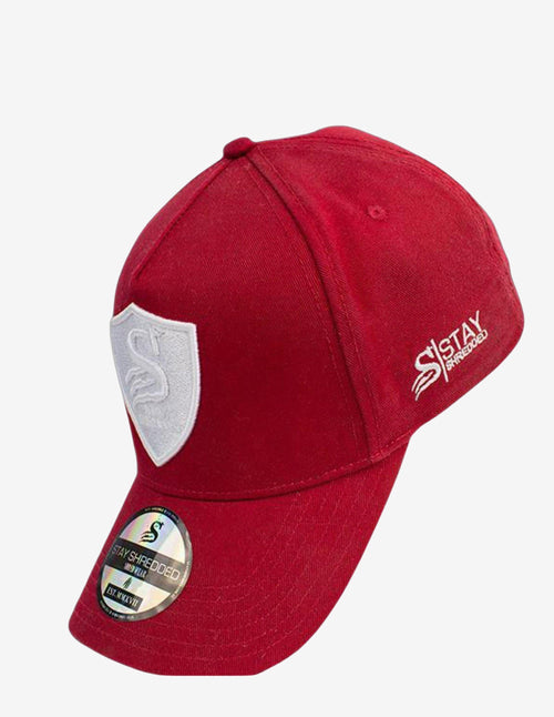 Guru Muscle Premium Crest A-frame Hat Cap - Red