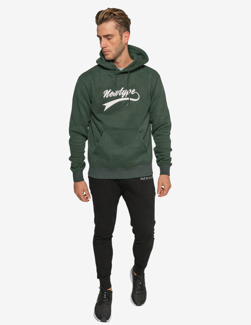 Guru Muscle Dynamic Hooded Pullover Sweatshirt - Forest Green