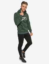 Guru Muscle Dynamic Hooded Pullover Sweatshirt - Forest Green, view 2