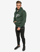 Guru Muscle Dynamic Hooded Pullover Sweatshirt - Forest Green, view 3