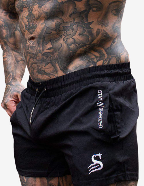 Guru Muscle Quads Lifting Shorts - BLACK