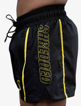 Guru Muscle Quads Surge Lifting Shorts - Black / Yellow, view 4