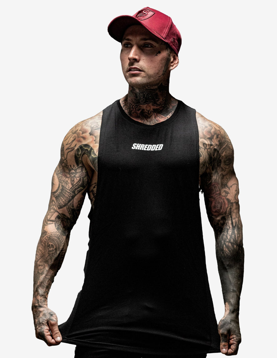 Guru Muscle Reflective Mesh Hybrid Tank Black