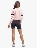 Guru Muscle Roll With It Cropped Crew - Pink, view 2