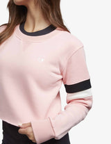 Guru Muscle Roll With It Cropped Crew - Pink, view 4