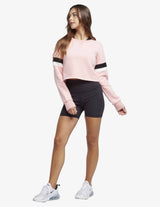 Guru Muscle Roll With It Cropped Crew - Pink, view 5