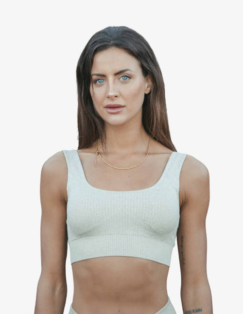 Guru Muscle Sand Ribbed Seamless Bra