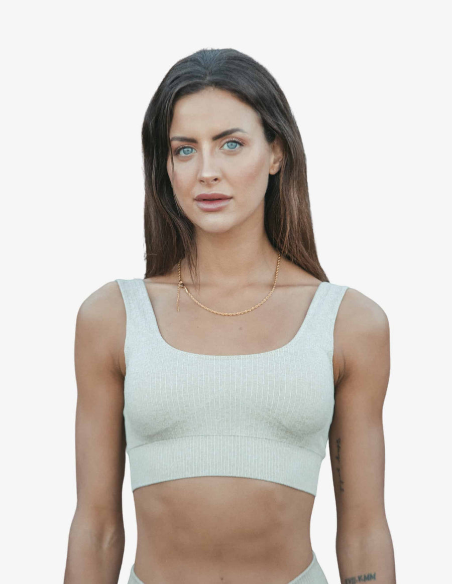 Guru Muscle Sand Ribbed Seamless Bra