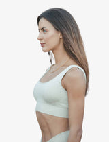 Guru Muscle Sand Ribbed Seamless Bra, view 3