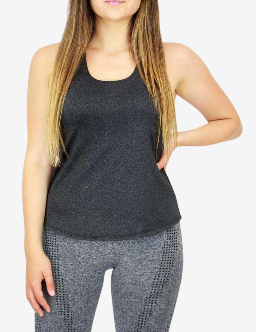 Guru Muscle Sculpt Tank Dark Grey