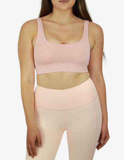 Guru Muscle Seam Energy Sports Bra - Papaya