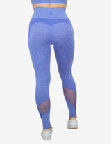 Guru Muscle Seamless High Waisted Leggings Blue, view 3