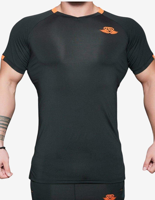 Guru Muscle Anax Black Orange Shirt