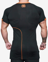 Guru Muscle Anax Black Orange Shirt, view 2