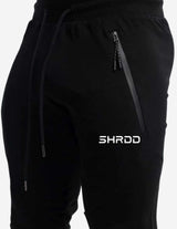 Guru Muscle SHRDD Tapered joggers -Black/White, view 4