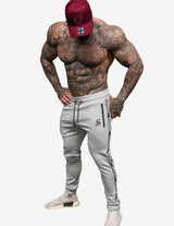 Guru Muscle Shredded Joggers - Unisex - Grey, view 2