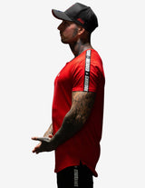 Guru Muscle Shredded Men's Muscle Tee Red, view 2