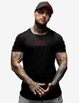 Guru Muscle Signature Muscle T-shirt - Black / Red, view 3