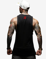 Guru Muscle SLASH HYBRID - Tank Black / Red, view 2