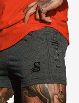 Guru Muscle SLASH - Lifting short - GREY, view 2