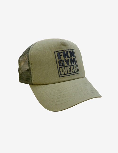 Guru Muscle Snapback | Mesh Back Training Cap | Khaki