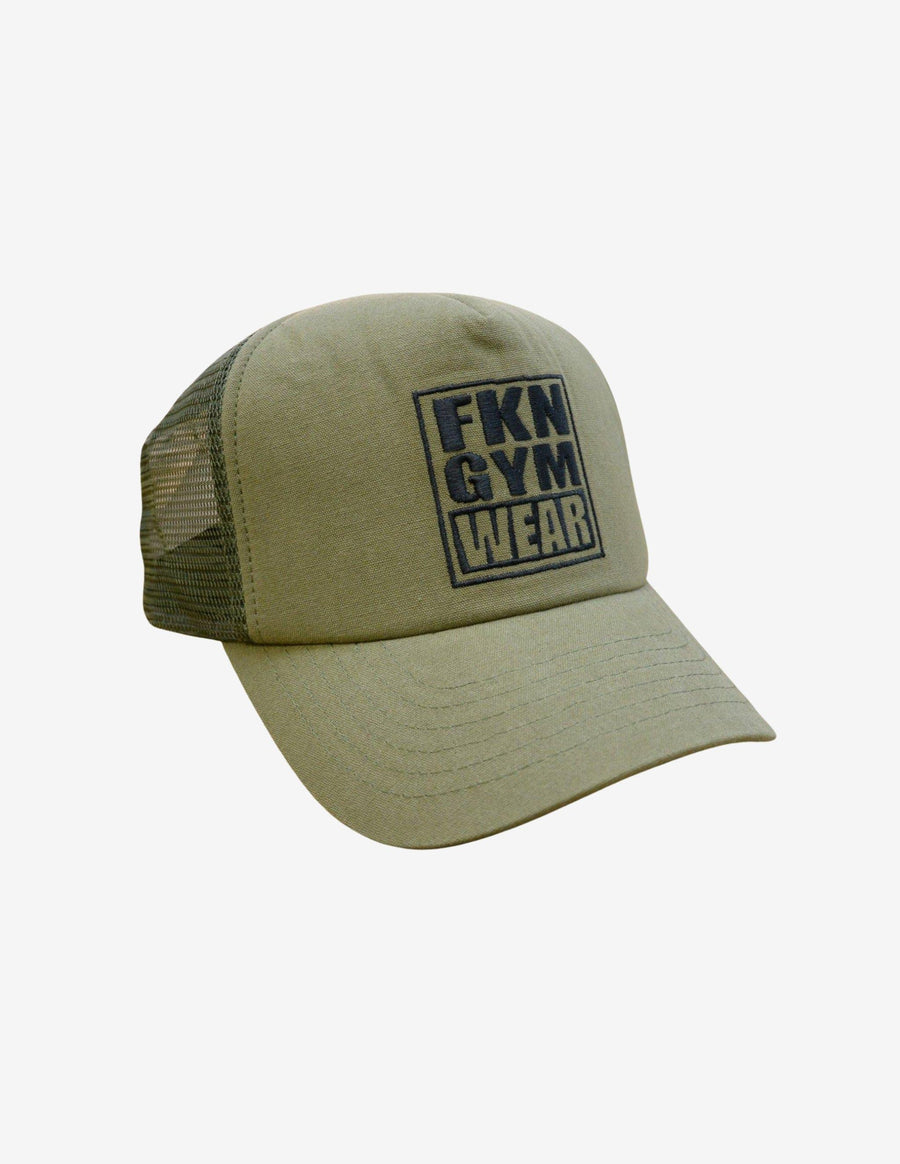 Guru Muscle Snapback | Mesh Back Training Cap | Khaki