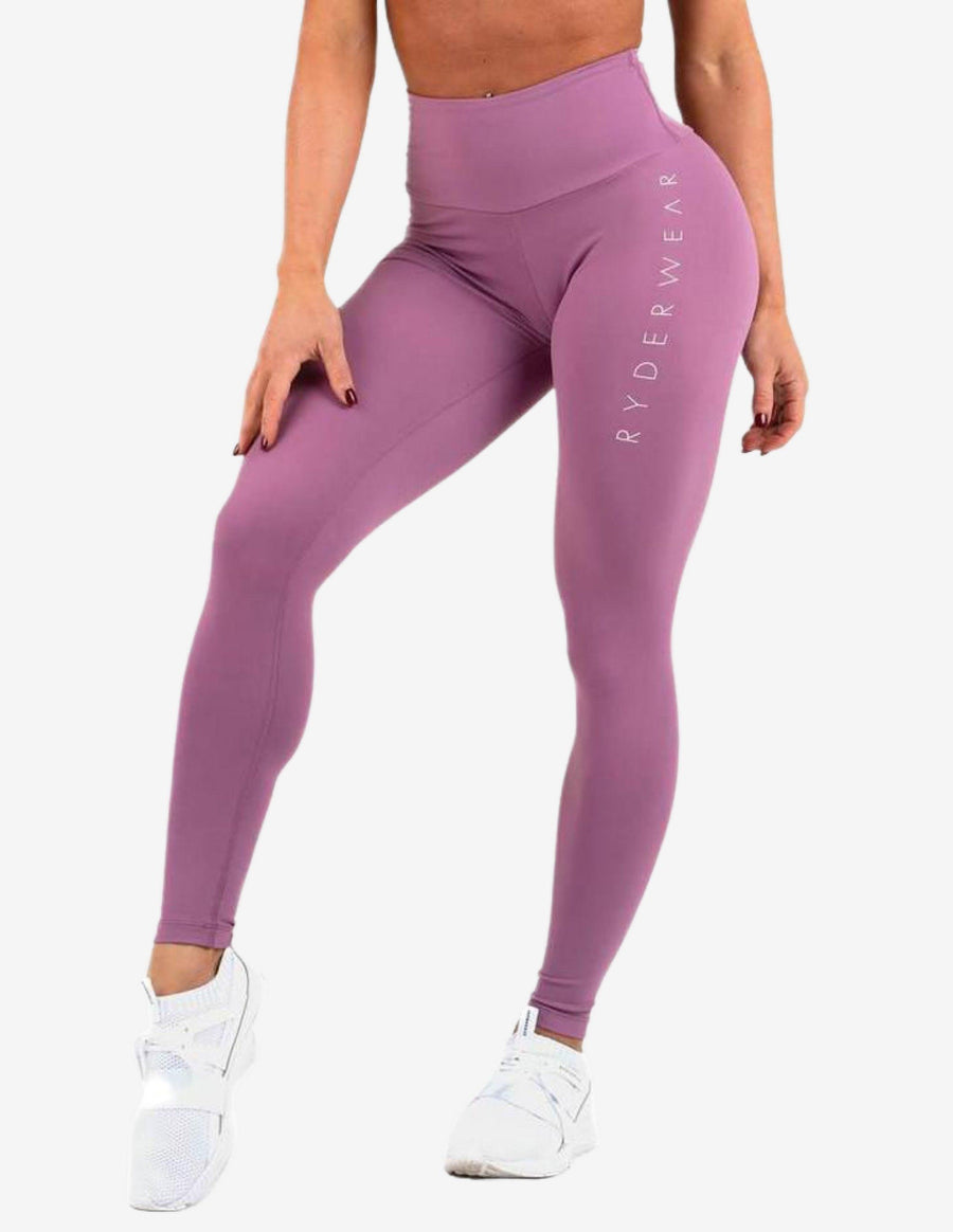 Guru Muscle STAPLES SCRUNCH BUM LEGGINGS PURPLE