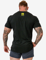 Guru Muscle Stone | Men's Gym T-Shirt | Black, view 2