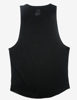 Guru Muscle Surge Reflective Longline Tank Black, view 3
