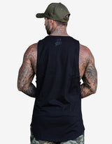 Guru Muscle Surge Trip Reflective Longline Tank, view 3