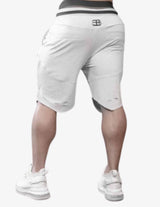 Guru Muscle SVGE Prometheus shorts 2.0 – Light Grey Melange, view 3