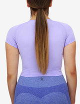 Guru Muscle Cropped T-Shirt - Purple, view 2