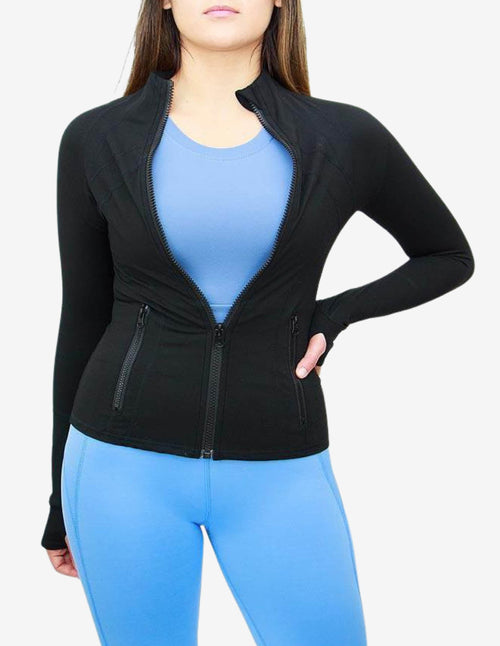 Guru Muscle Running Jacket - Jet Black