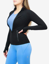 Guru Muscle Running Jacket - Jet Black, view 3