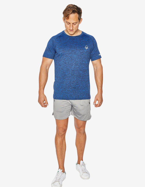 Guru Muscle All Day Every Day Tee Marl - Marl Blue