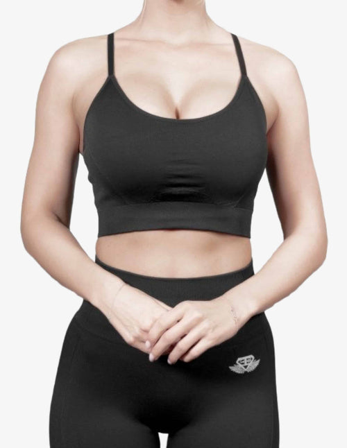 Guru Muscle TELLUS Seamless BRA – BLACK