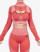 Guru Muscle TELLUS Seamless VEST – RED, view 3
