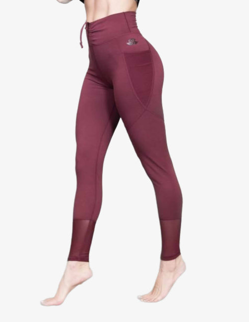 Guru Muscle THALIA Legging – BURGUNDY