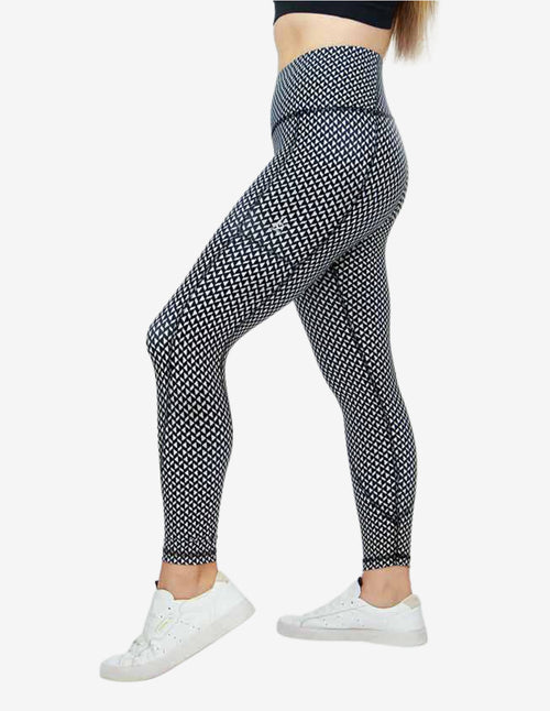 Guru Muscle Triangle waist Legging - Black & White