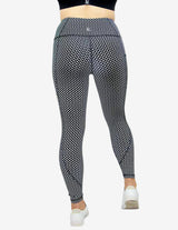 Guru Muscle Triangle waist Legging - Black & White, view 2