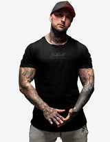 Guru Muscle Trip Reflective Gym T-shirt - Black, view 4