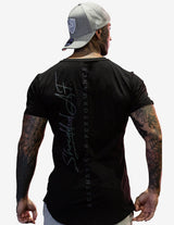 Guru Muscle Trip Reflective Gym T-shirt - Black, view 5