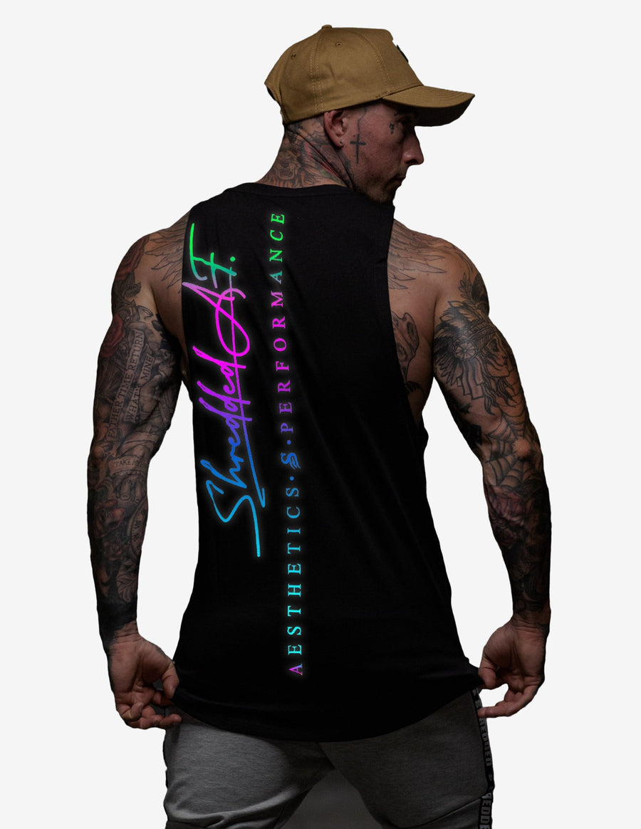 Guru Muscle Trip Reflective Signature Gym Tank