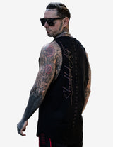 Guru Muscle Trip Reflective Signature Gym Tank, view 2