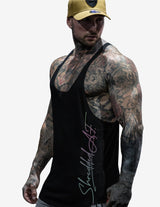 Guru Muscle Trip Reflective Signature Tank Black, view 3